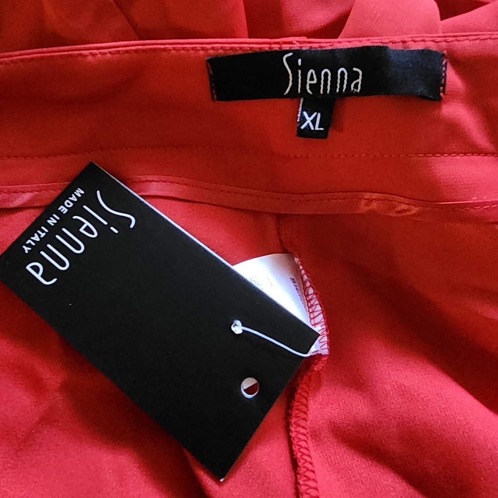 NWT Sienna Red High-Waist Straight Leg Dress Pants Size X-Large - Picture 3 of 3